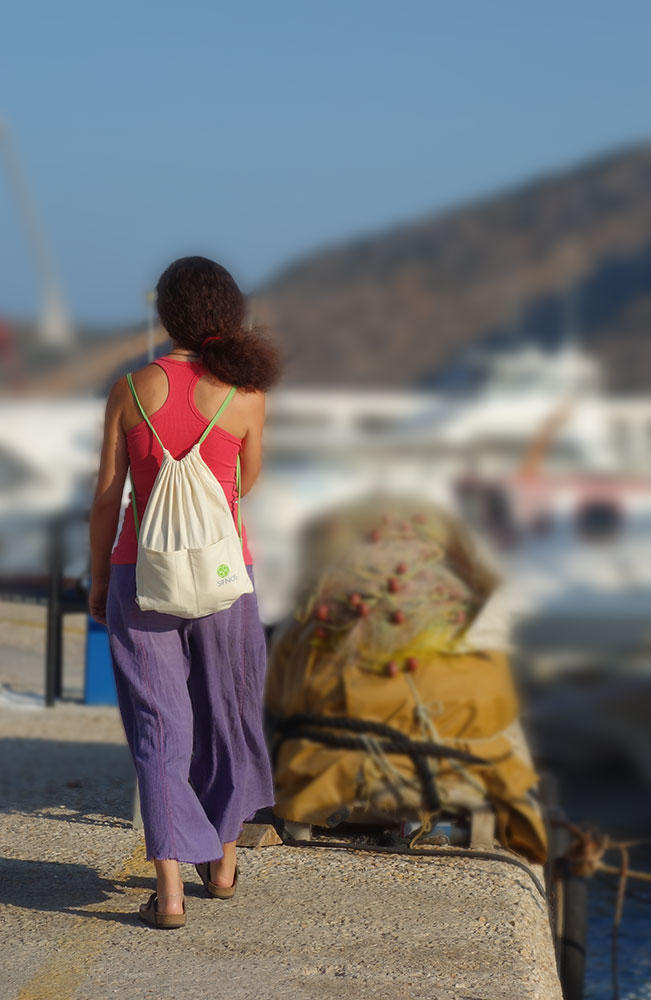 Traditional backpack of Sifnos