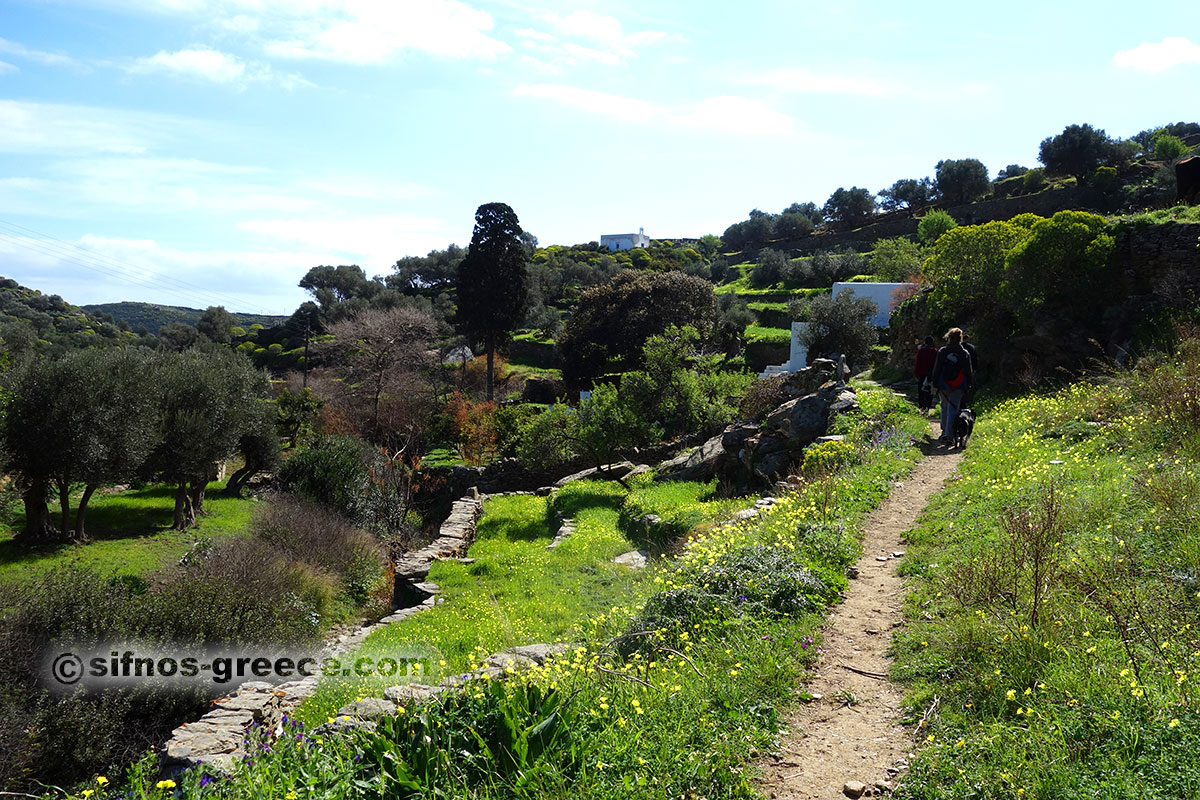 Il sentiero da Apollonia al monastero di Vrisi